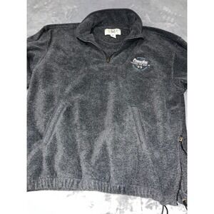 Vintage Gear For Sports PowerBar 1999 Fleece Quarter Zip Gray Pullover Mens M